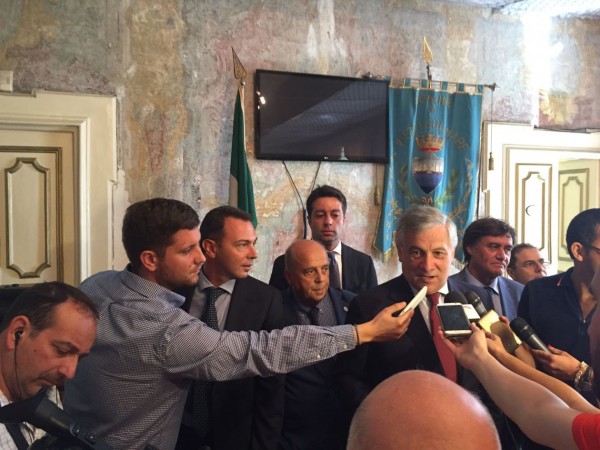 Antonio Tajani a Vietri